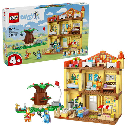 Lego Bluey's Family House Playset 382-Piece Modular Role Play Set 11203