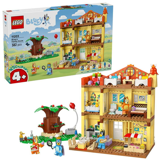 Lego Bluey's Family House Playset 382-Piece Modular Role Play Set 11203