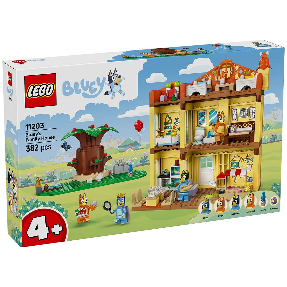 Lego Bluey's Family House Playset 382-Piece Modular Role Play Set 11203