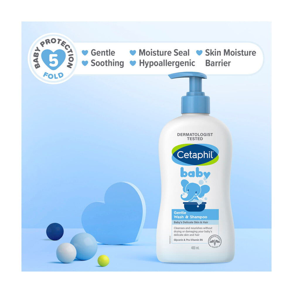 Cetaphil Baby Wash & Shampoo - 400mL