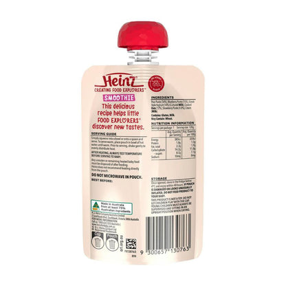 Heinz Smoothie Pear Berry & Oat + Greek Style Yoghurt Baby Food Pouch 8+ Months - 120g