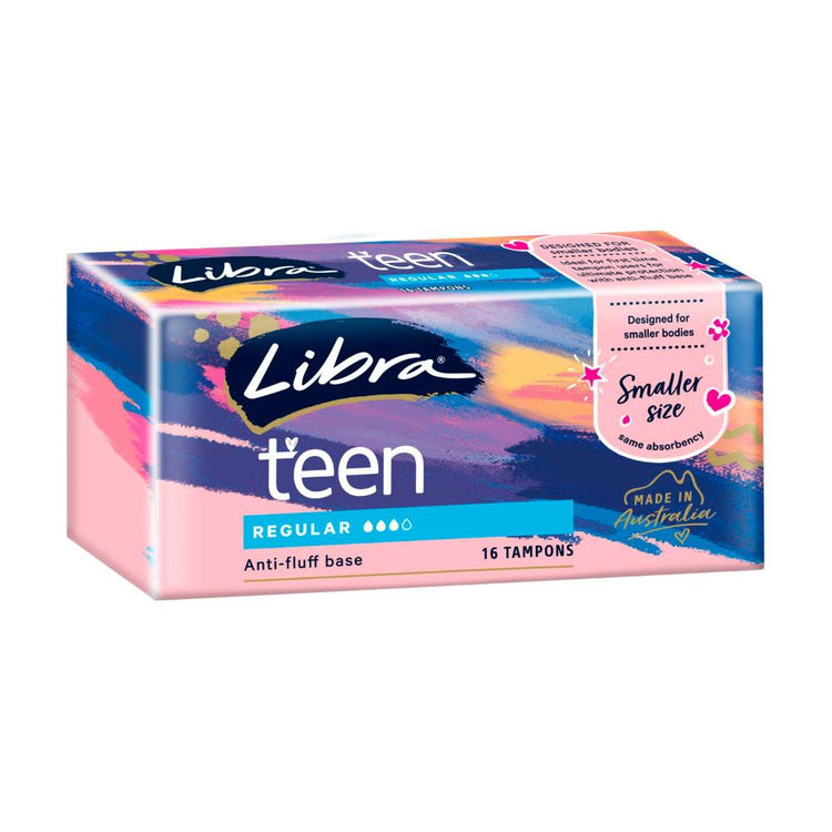 Libra Girl-teen Regular Tampons - 16 Pack