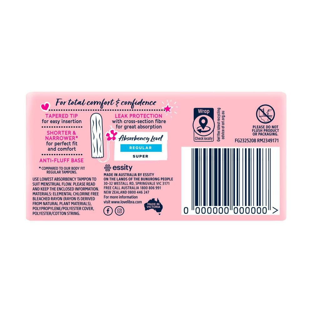 Libra Girl-teen Regular Tampons - 16 Pack