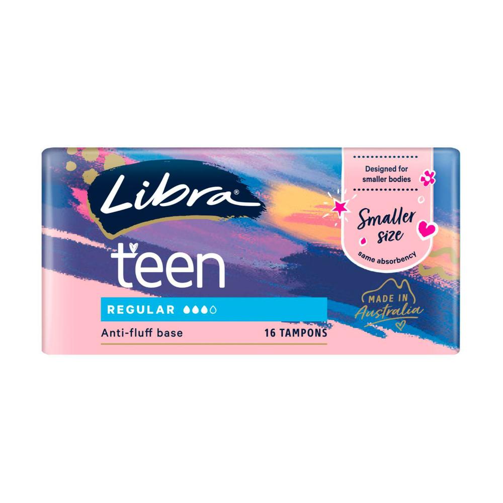 Libra Girl-teen Regular Tampons - 16 Pack