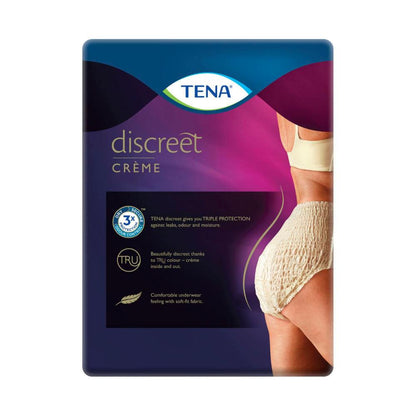 Tena Discreet Super Creme Incontinence Pants Large - 8 pack
