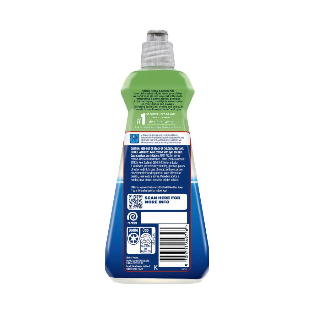 Finish Rinse Aid 0% Dishwasher - 400mL
