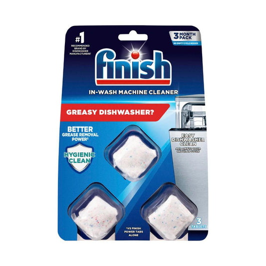Finish Dishwasher eaner Tablets - 3 Pack