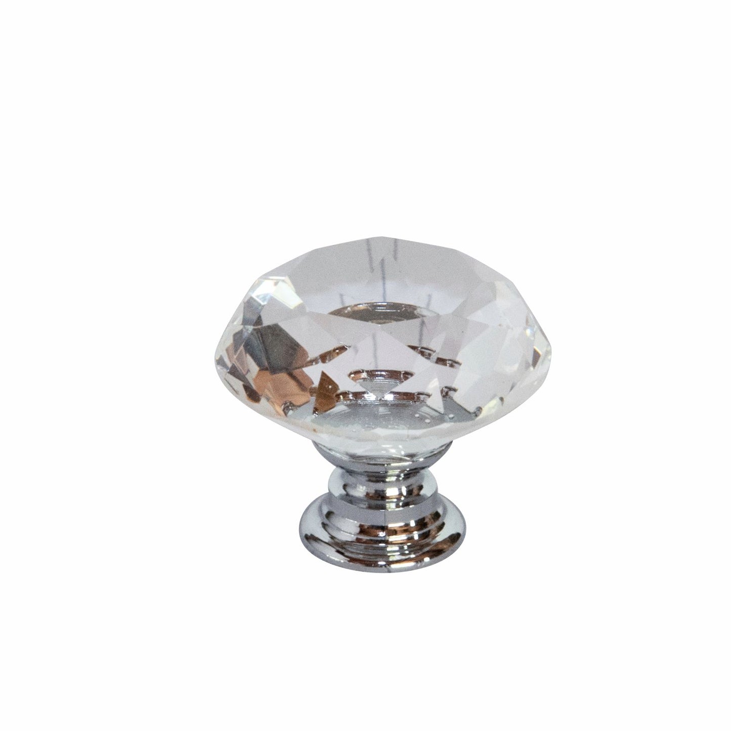 Taskmaster Crystal Cabinet Knob - 30mm - 2 Pack