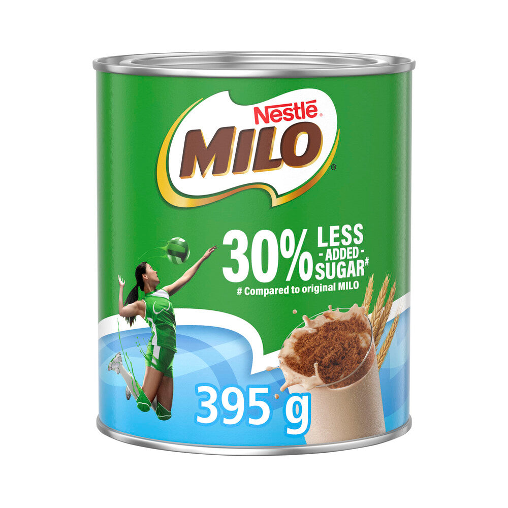 Milo 30% Less Added Sugar Chocolate Malt Powder Hot Or Cold Drink - 395g