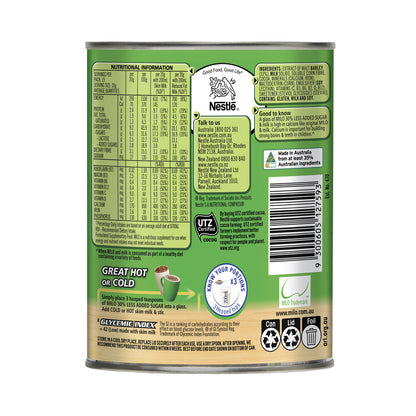 Milo 30% Less Added Sugar Chocolate Malt Powder Hot Or Cold Drink - 395g