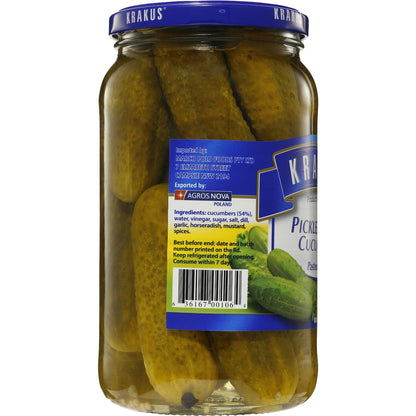 Krakus European Foods Pickled Dill Cucumbers 850g