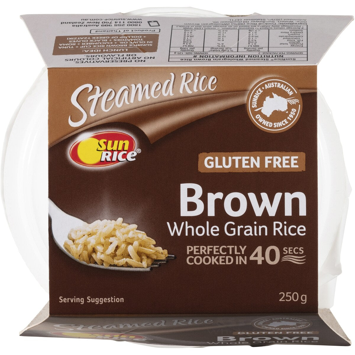 Sunrice Microwave Brown Rice Cup 125g x 2 pack