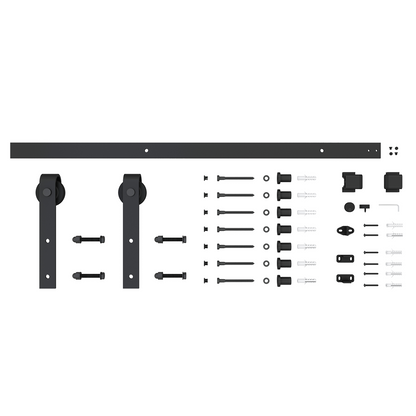 Rolltrak Barn Door Track - 3000 x 40 x 6mm - Matte Black