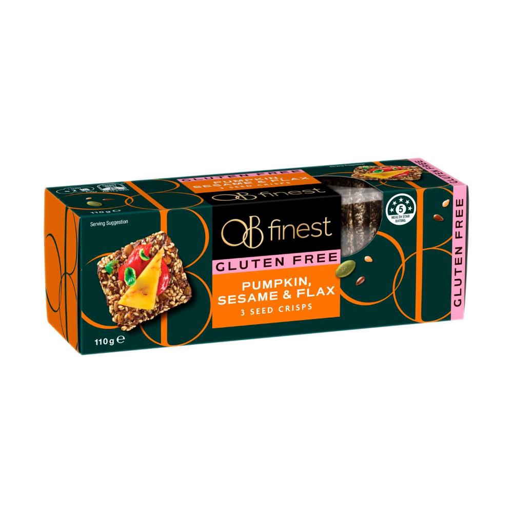 OB Finest 3 Seed Crisps | 110g