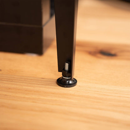 Taskmaster Corner Furniture Leg - 710mm - Black Steel