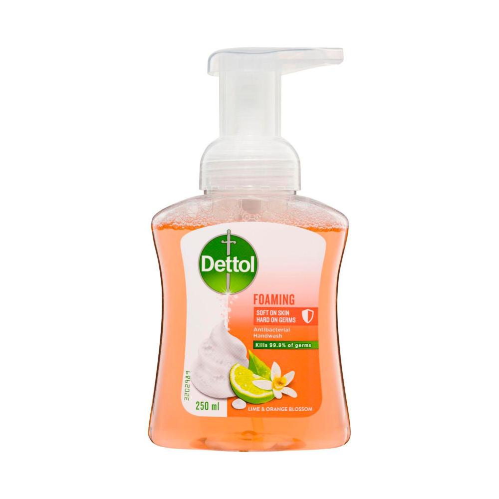 Dettol Anti-bacterial Lime & Orange Foam Hand Wash Pump - 250mL