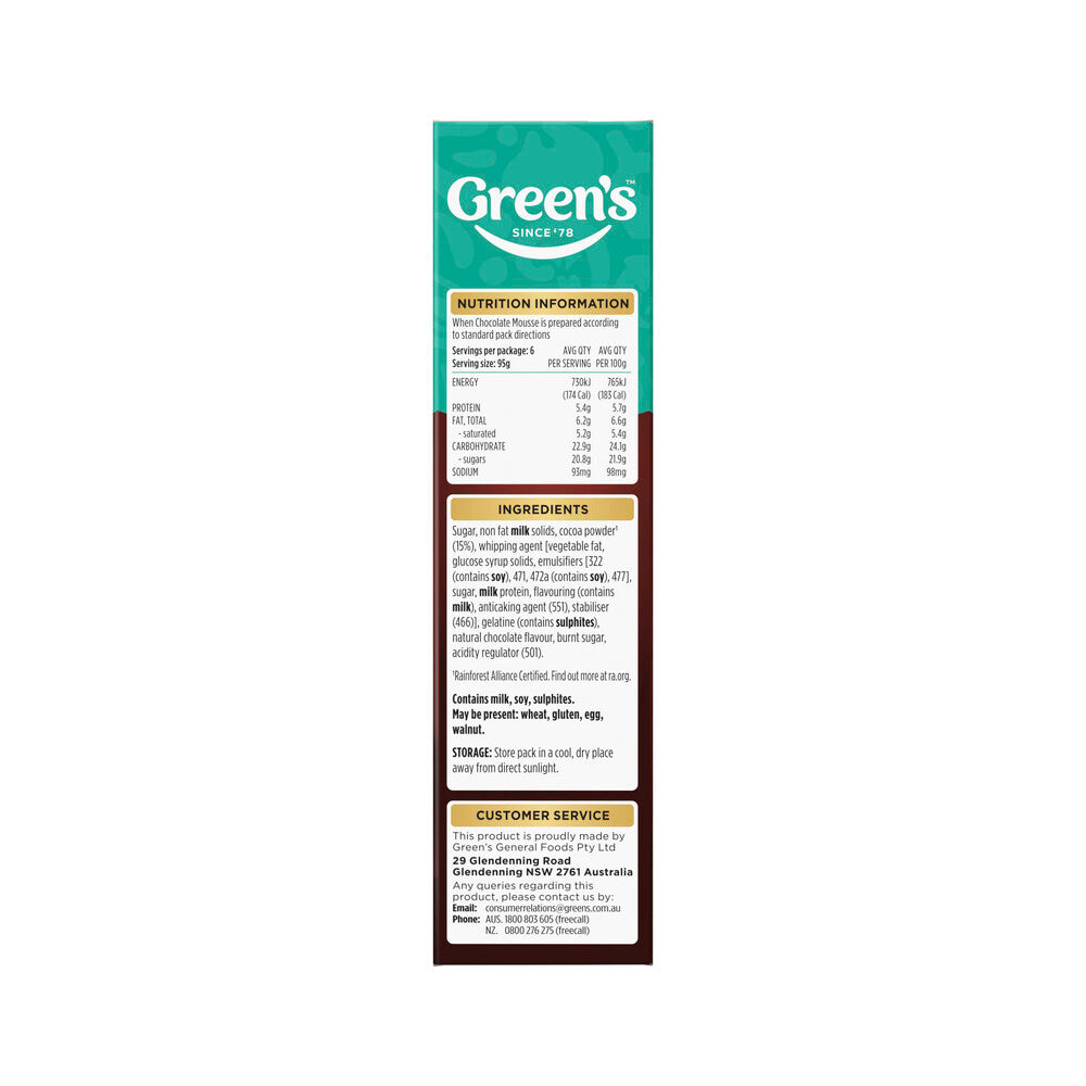 Green's Deluxe Chocolate Dessert Mix - 185g