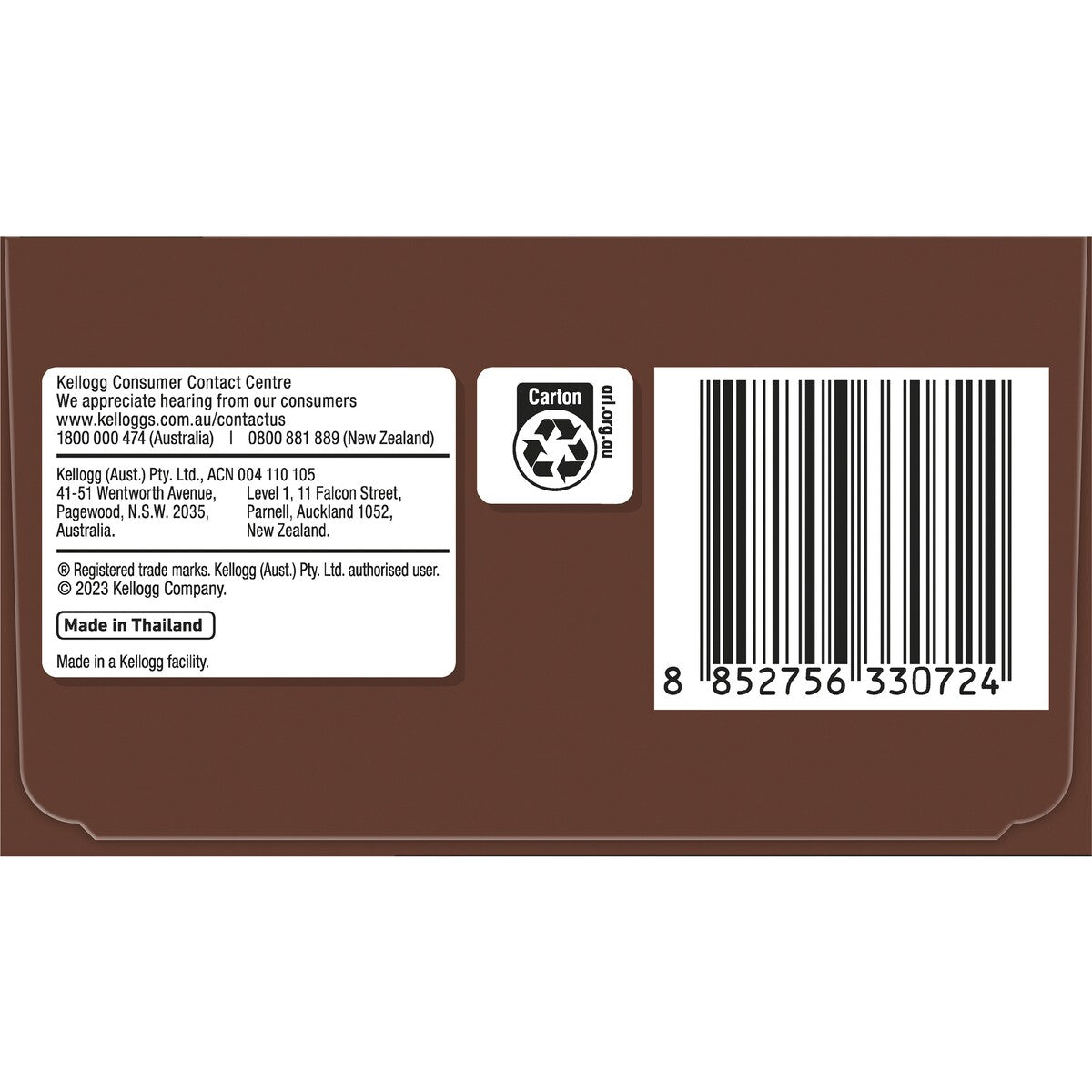 Kellogg's LCMs Choc Chip Rice Bubbles Snack Bars 12 pack