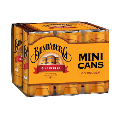 Bundaberg Brewed Ginger Beer 6x200ml