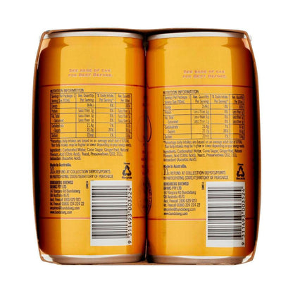 Bundaberg Brewed Ginger Beer 6x200ml