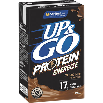 Sanitarium Up&Go Protein Energize Choc 250ml x3 Pack