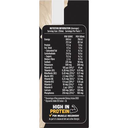 Up&go Protein Energize Liquid Breakfast Vanilla 250ml X 3 Pack