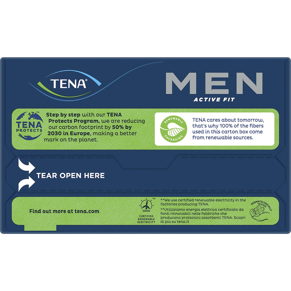 Tena Men Active Fit Absorbent Protector Level 1 Light 12 Pack