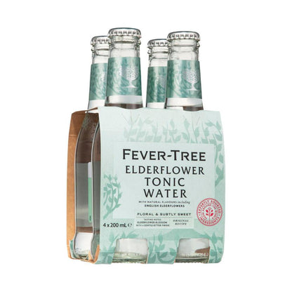Fever-Tree Elderflower Tonic Water 4x200ml - 4 pack