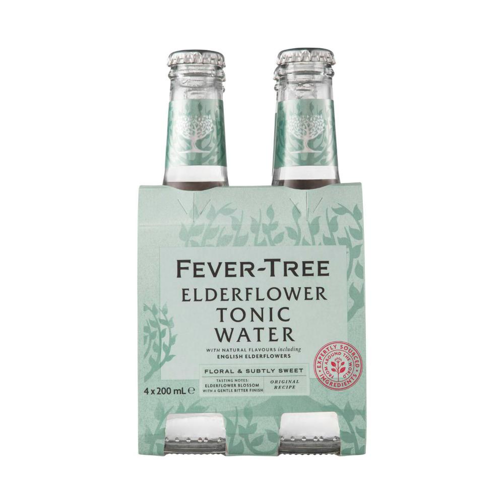 Fever-Tree Elderflower Tonic Water 4x200ml - 4 pack