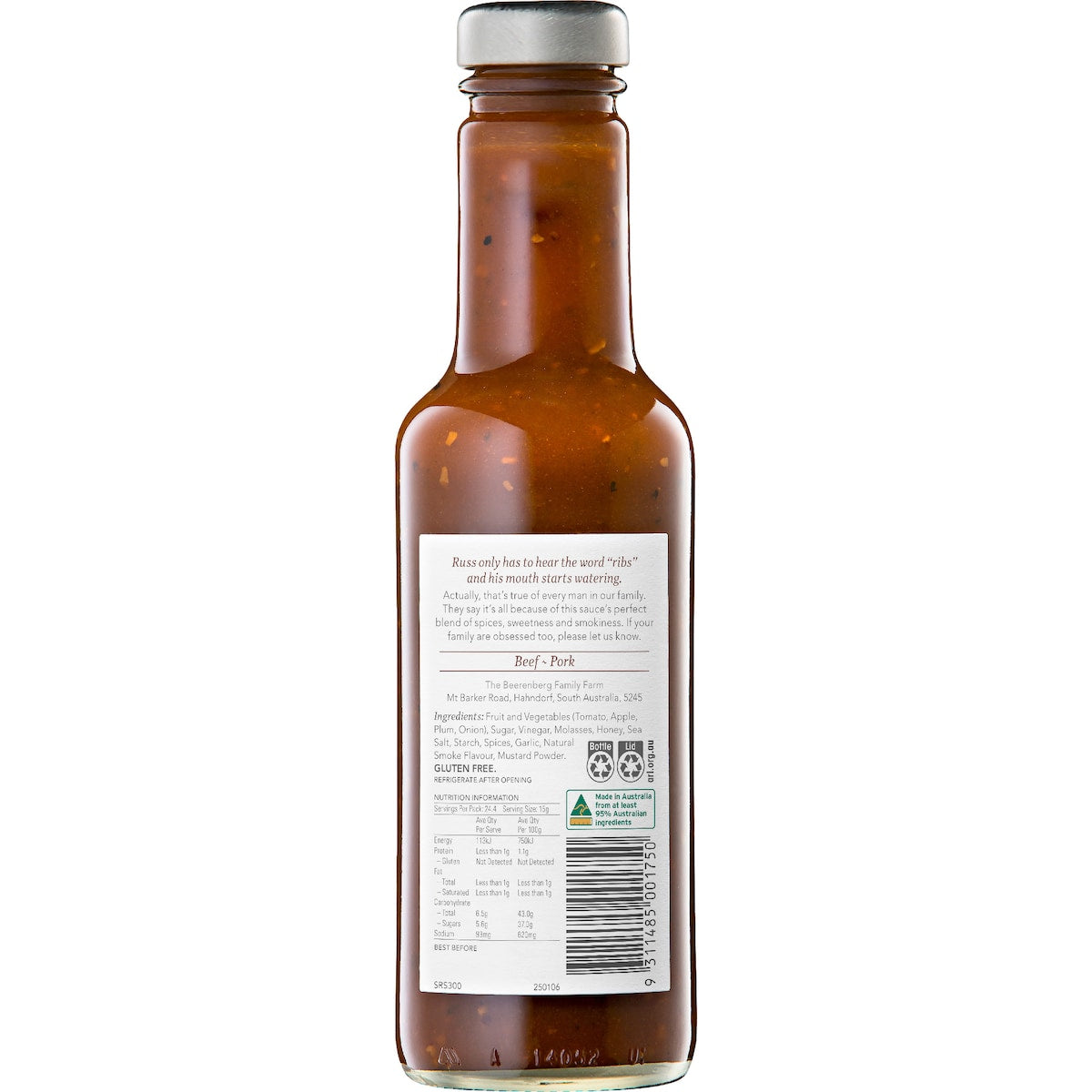 Beerenberg Sticky Rib Sauce 300ml