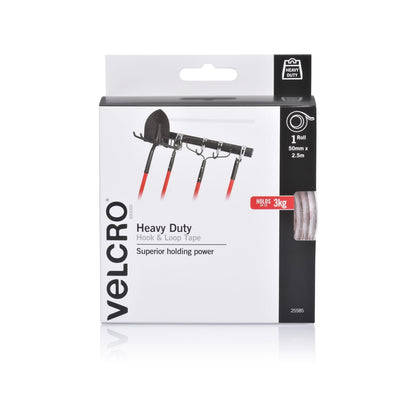 Velcro Brand Heavy Duty Tape - 50mm x 2.5m