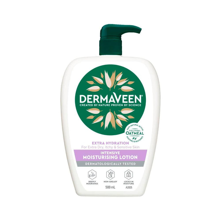 DermaVeen Extra Gentle Colloidal Oatmeal Intensive Moisturise Cream - 500mL