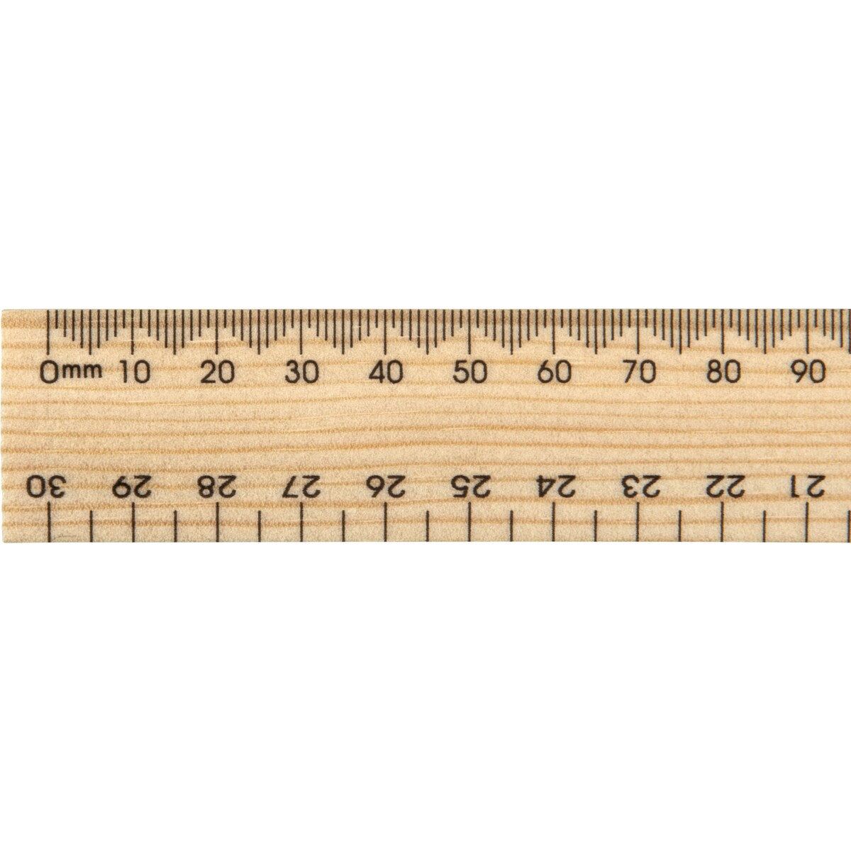 Celco Wooden Ruler Metric Drilled 30cm Each