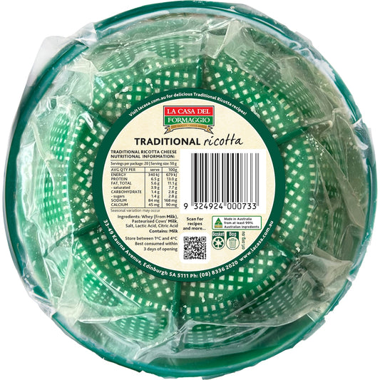 La Casa Del Formaggio Traditional Ricotta Cheese 1kg