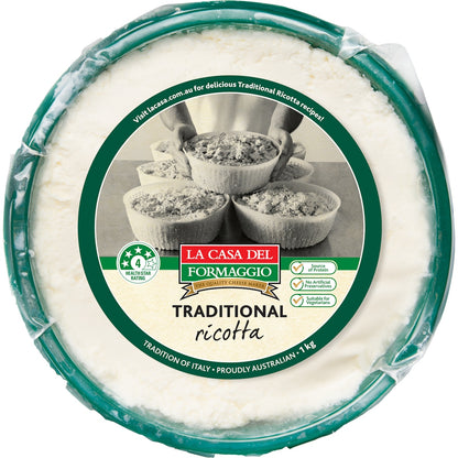 La Casa Del Formaggio Traditional Ricotta Cheese 1kg