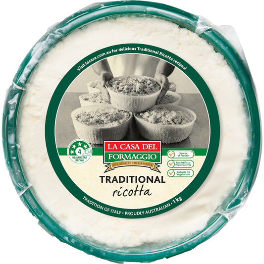 La Casa Del Formaggio Traditional Ricotta Cheese 1kg