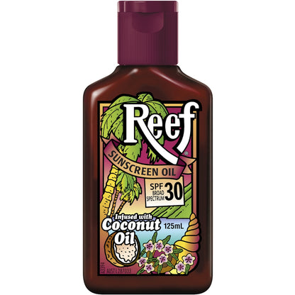 Reef Tanning Oil Coconut Sunscreen Spf 30+ 125ml