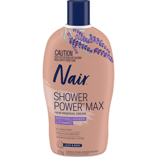 Nair Hair Removal Cream Shower Power Max 312g