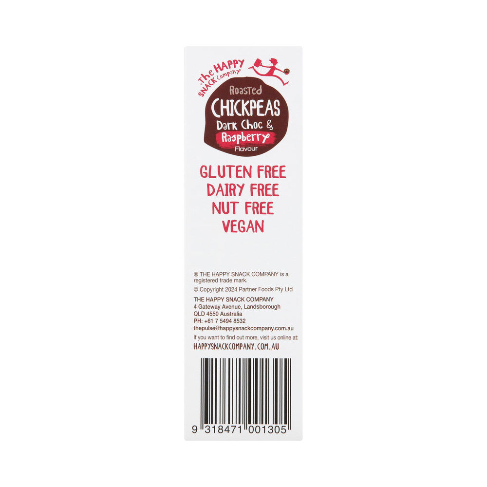 Happy Snack Company Chickpeas Dark Choc & Raspberry 5x20g - 100g