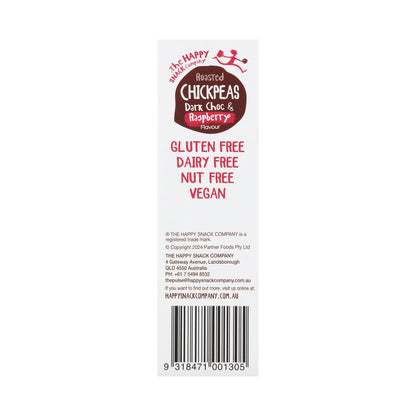 Happy Snack Company Chickpeas Dark Choc & Raspberry 5x20g - 100g