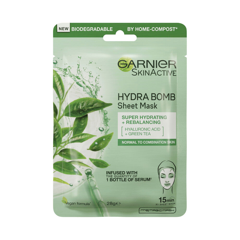 Garnier Hydrabomb Tissue Mask Green Tea - 28g