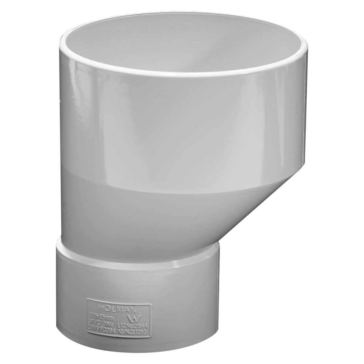 Holman DWV PVC Level Invert - 100 x 65mm - Sewer & Vent Use