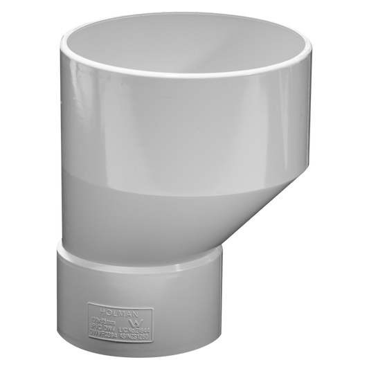 Holman DWV PVC Level Invert - 100 x 65mm - Sewer & Vent Use