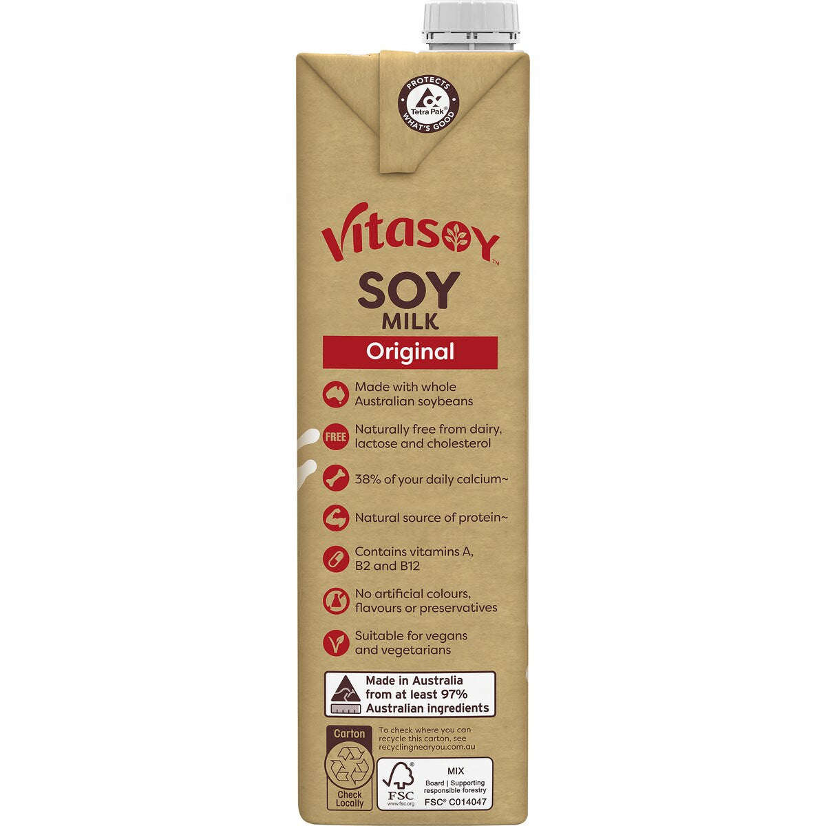 Vitasoy Original Soy Milk 1l