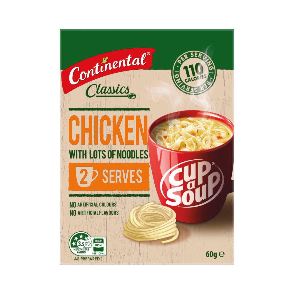 Continental Cup A Soup Chicken With Lots Of Noodles Serves 2 - 60g