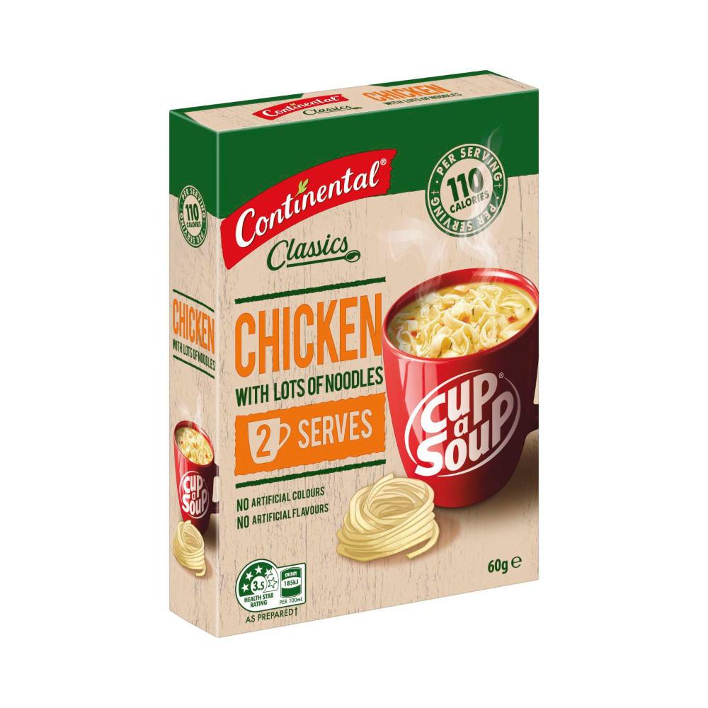 Continental Cup A Soup Chicken With Lots Of Noodles Serves 2 - 60g