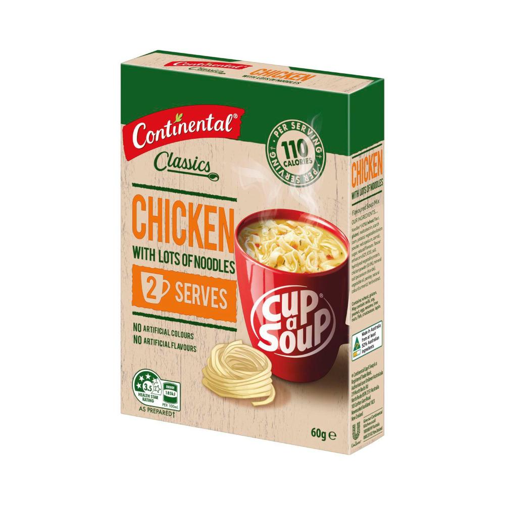 Continental Cup A Soup Chicken With Lots Of Noodles Serves 2 - 60g