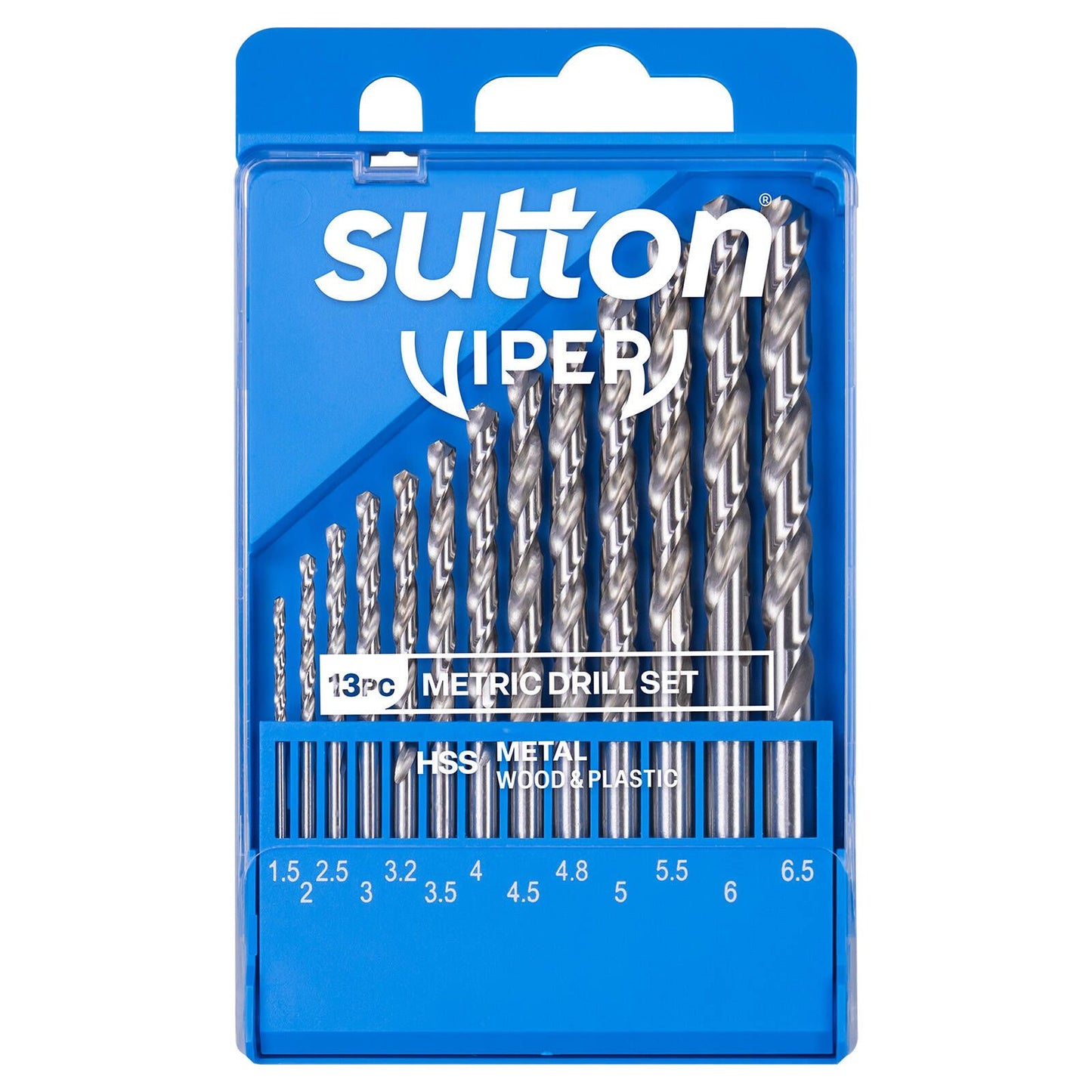 Sutton Tools Viper Drill Bit Refill Set - 1.5-6.5mm - 13 Piece