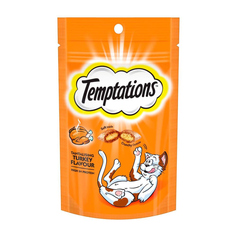 Temptations Tantalising Turkey Flavour Cat Treats - 85g