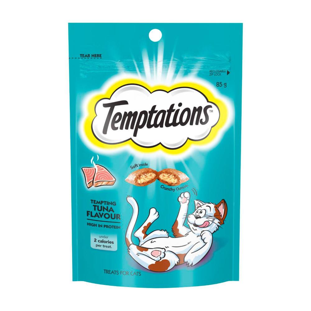 Temptations Tempting Tuna Flavour Cat Treats - 85g
